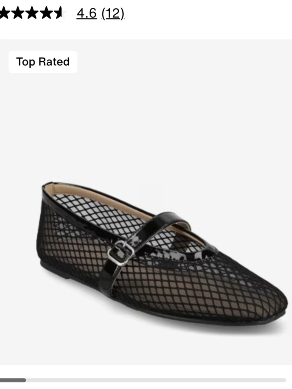 Journee Collection Black Mesh Mary Jane Flats Black - 8